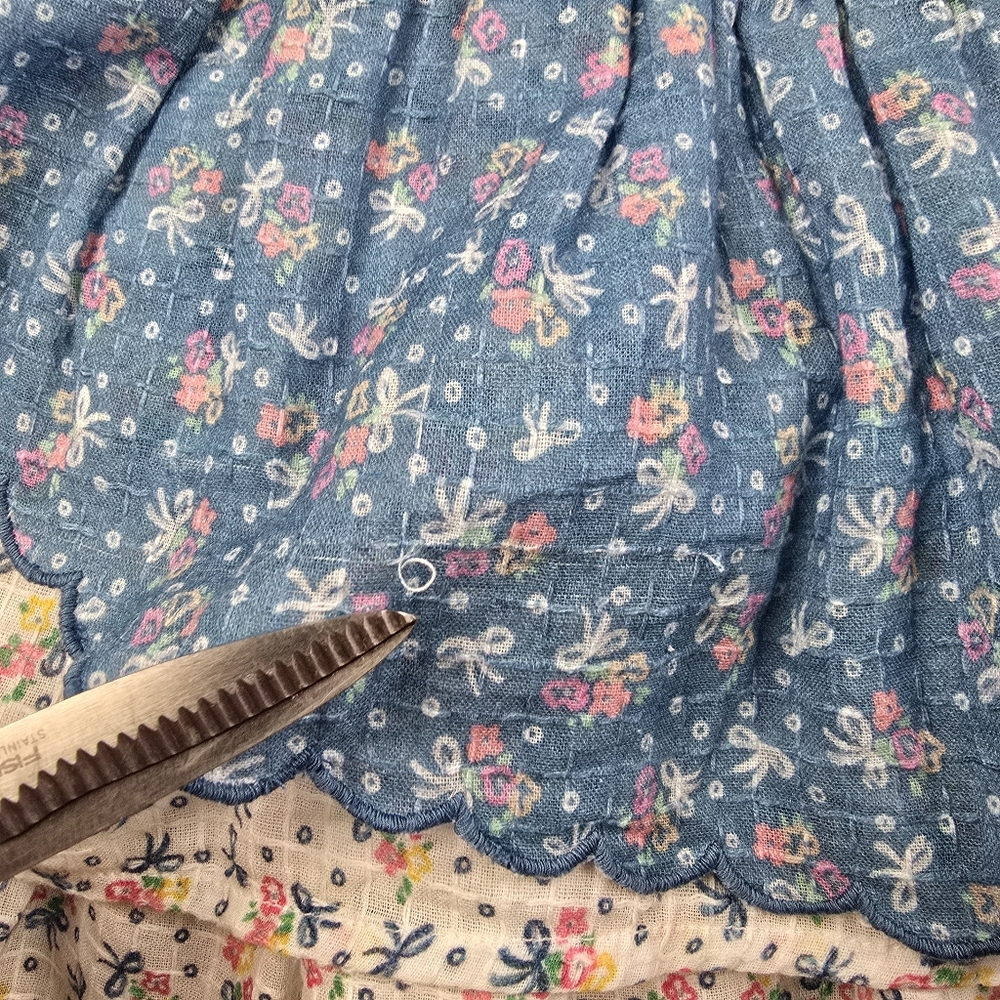 Loveshackfancy Aya Mini Dress Blue Large - Picture 10 of 16